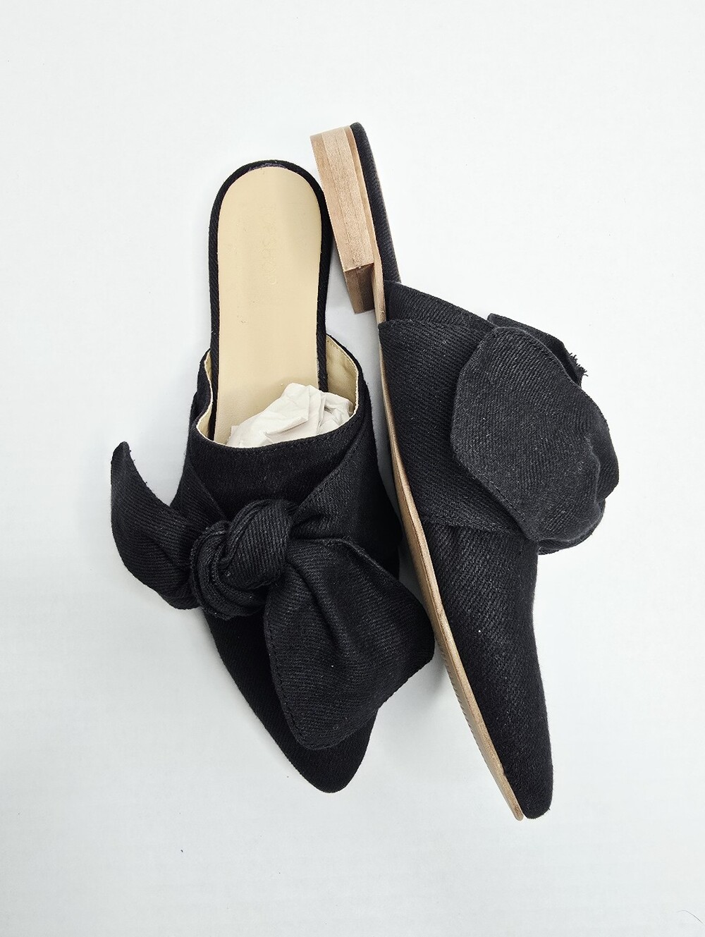 TopShop "Adele" Cloth Mules Size 10.5 NWT